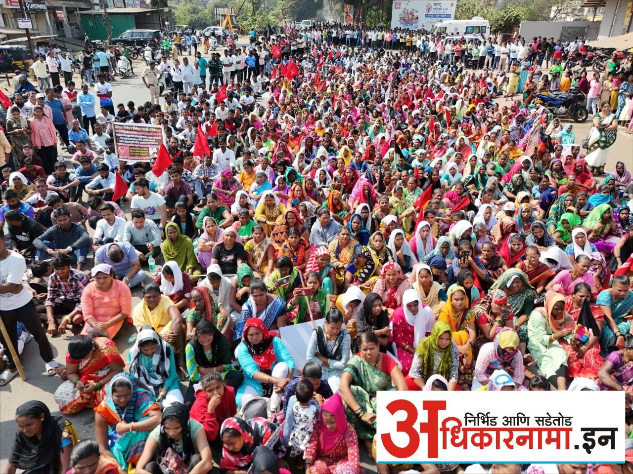 डहाणूतील अमानुष घटनेविरुद्ध जनआक्रोश आंदोलन; हजारो नागरिकांचा सहभाग