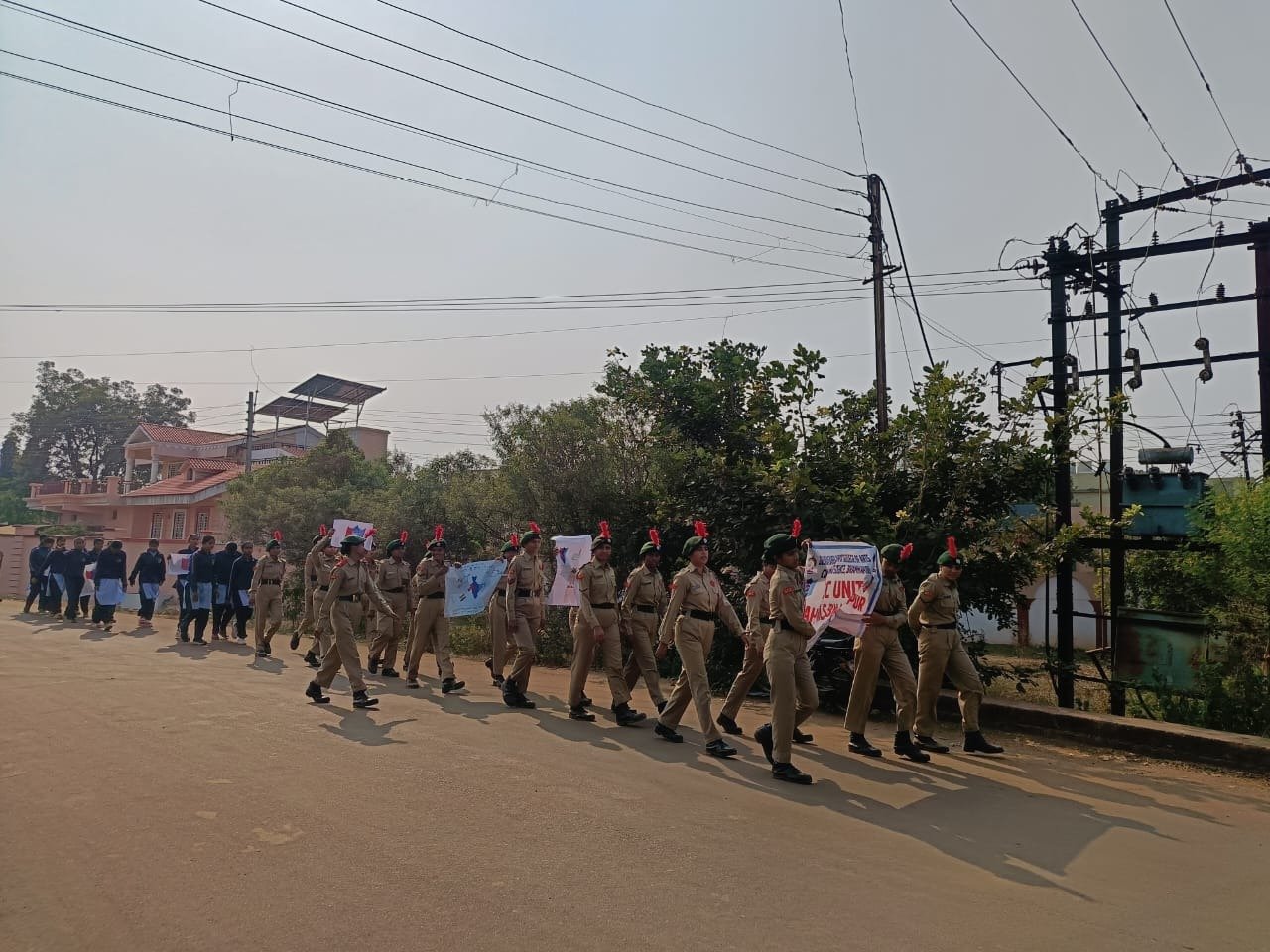 डॉ. बाबासाहेब आंबेडकर महाविद्यालयात एनसीसी दिवस साजरा.