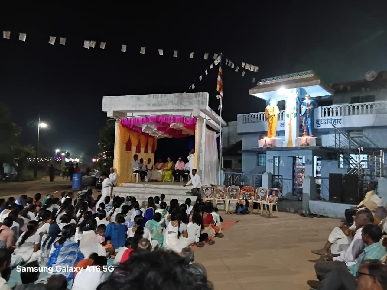 पळसगांव येथील अखिल भारतीय बौद्ध महासभा शाखा तर्फे संविधान दिन साजरा