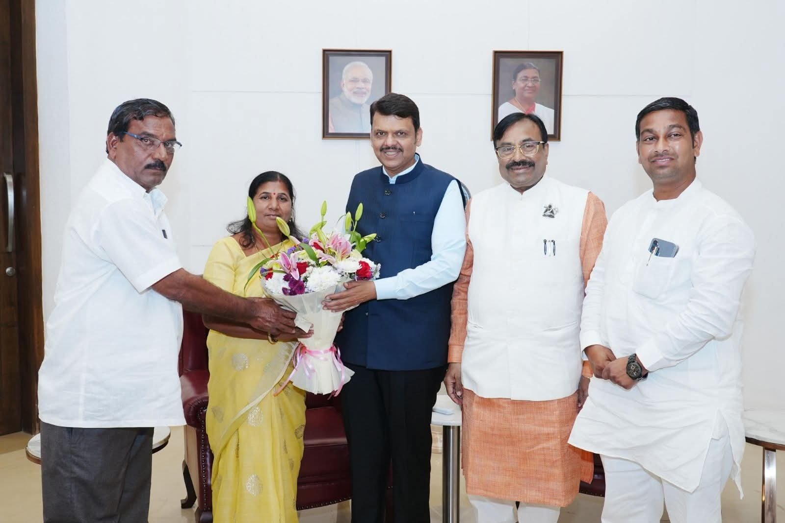 चंद्रपूर महापालिकेच्या नव्या पदाधिकाऱ्यांची मुख्यमंत्री फडणवीस यांच्याशी सदिच्छा भेट